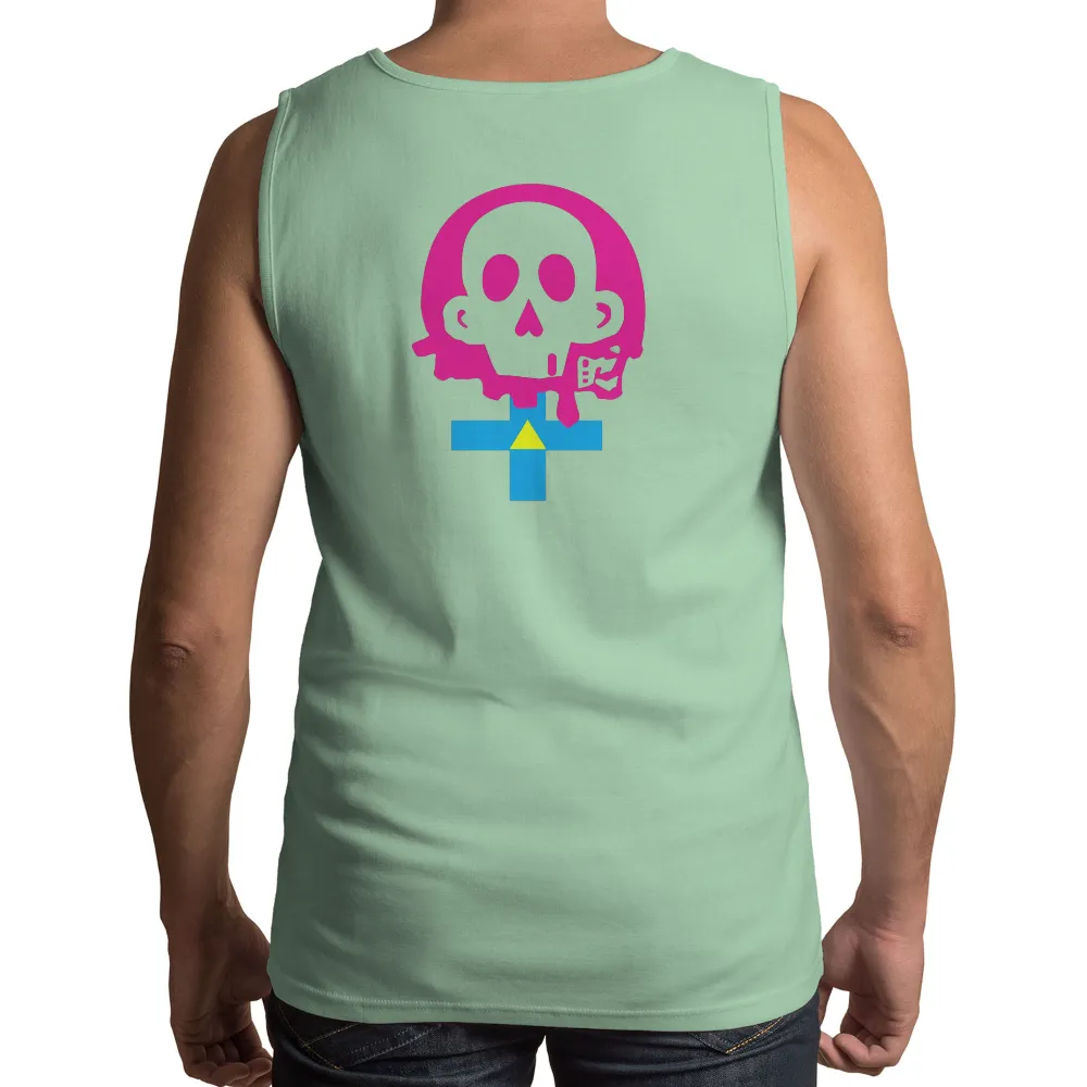 Shirts Graphic Tees: Embrace Life's Duality with Cyberpunk Skull Design|napalm death rainbow shirt