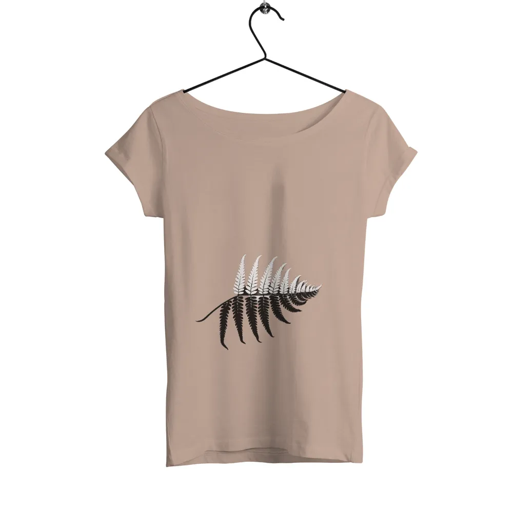 T-Shirts Custom: Nature's Elegance - Fern Leaves Design| nature's elegance