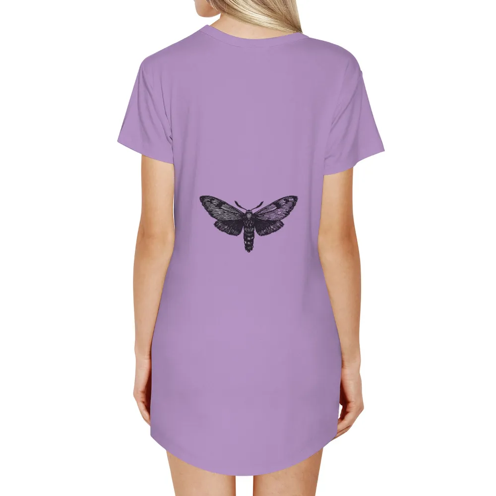 T-Shirts Design: Luna Moth - Symbol of Transformation and Rebirth|henrik lundqvist night