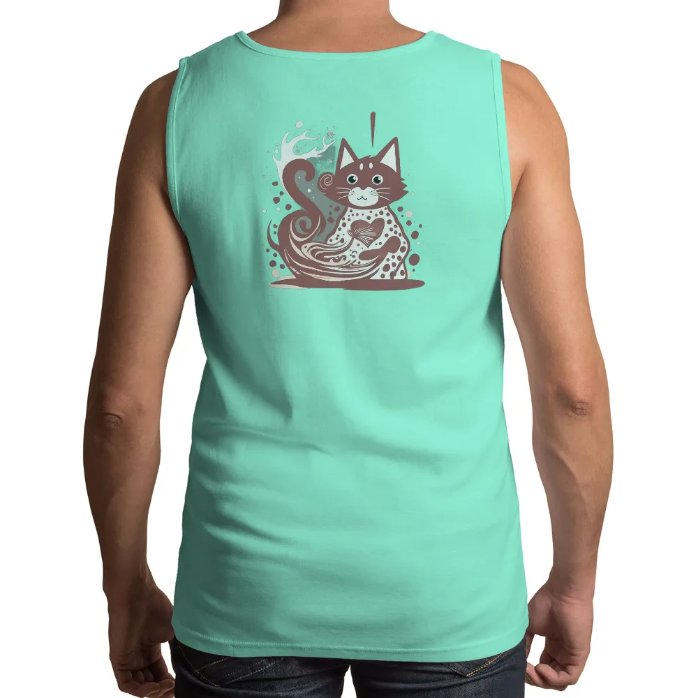 Customized Tee Shirts: Heart of Joy Magical Cat|bleached heart shirt