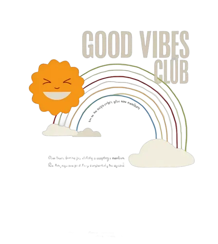 Shirts Graphic Tees: Spread Joy with the Good Vibes Club Design