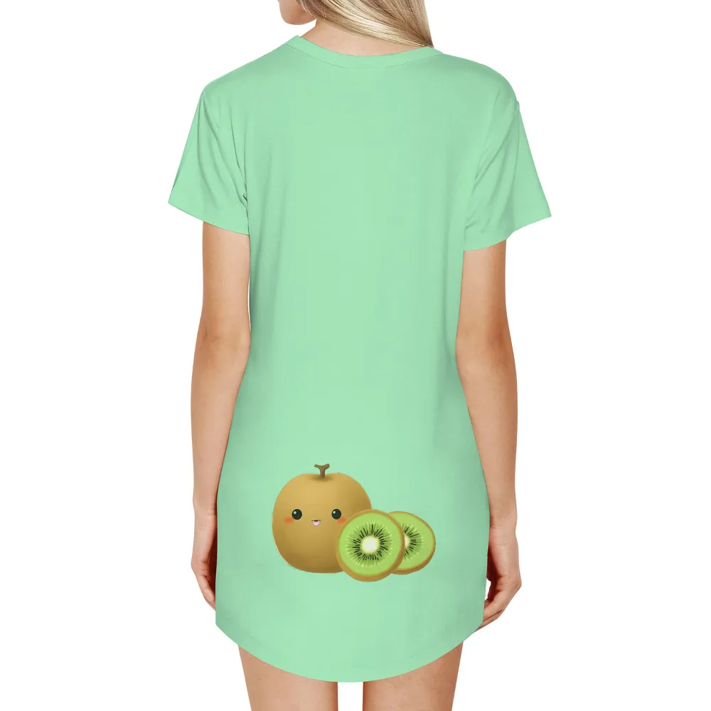 TShirt Printing: Kiki the Kiwi Fruit - Cheerful Adventure|adventure time dancing with monsters shirt