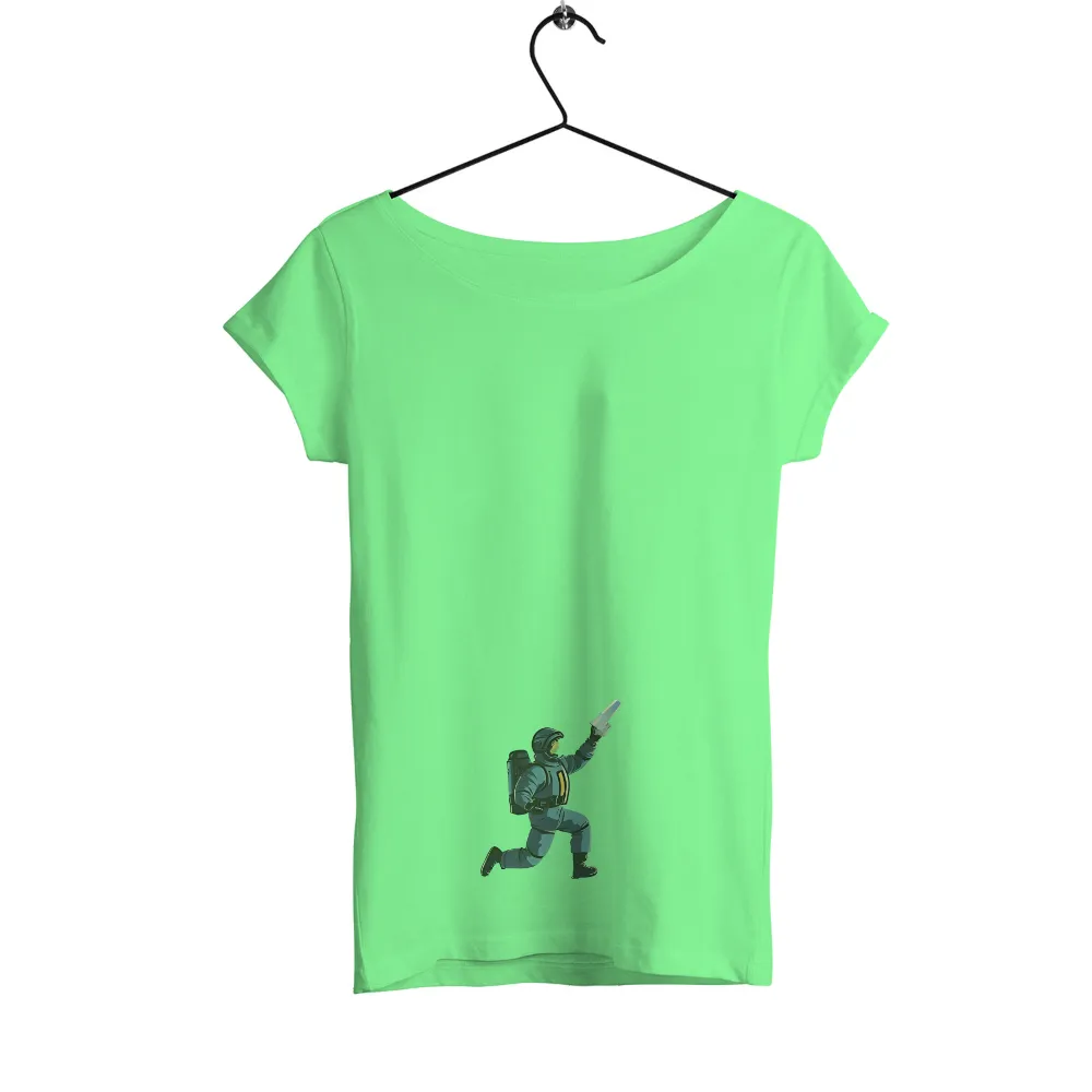 Tee Shirt Printing: Cyber Knight - Futuristic Warrior with Glowing Sword|courage the cowardly dog shirt hot topic