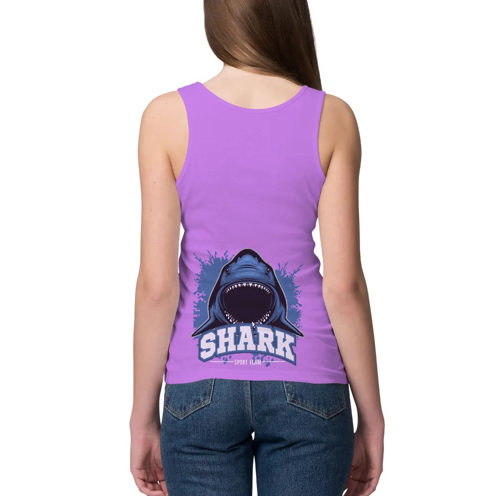 Graphic Tees: Shark Spirit Team - Bold and Fearless Design|trending graphic tees 2022