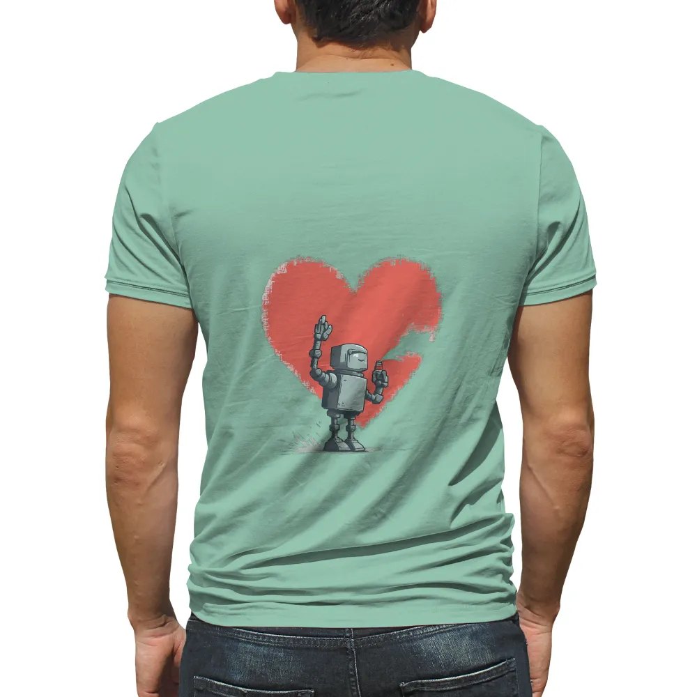 Vintage Robot Heart: A Unique Fusion of Retro and Modern Design|vintage 1980 t shirt ladies