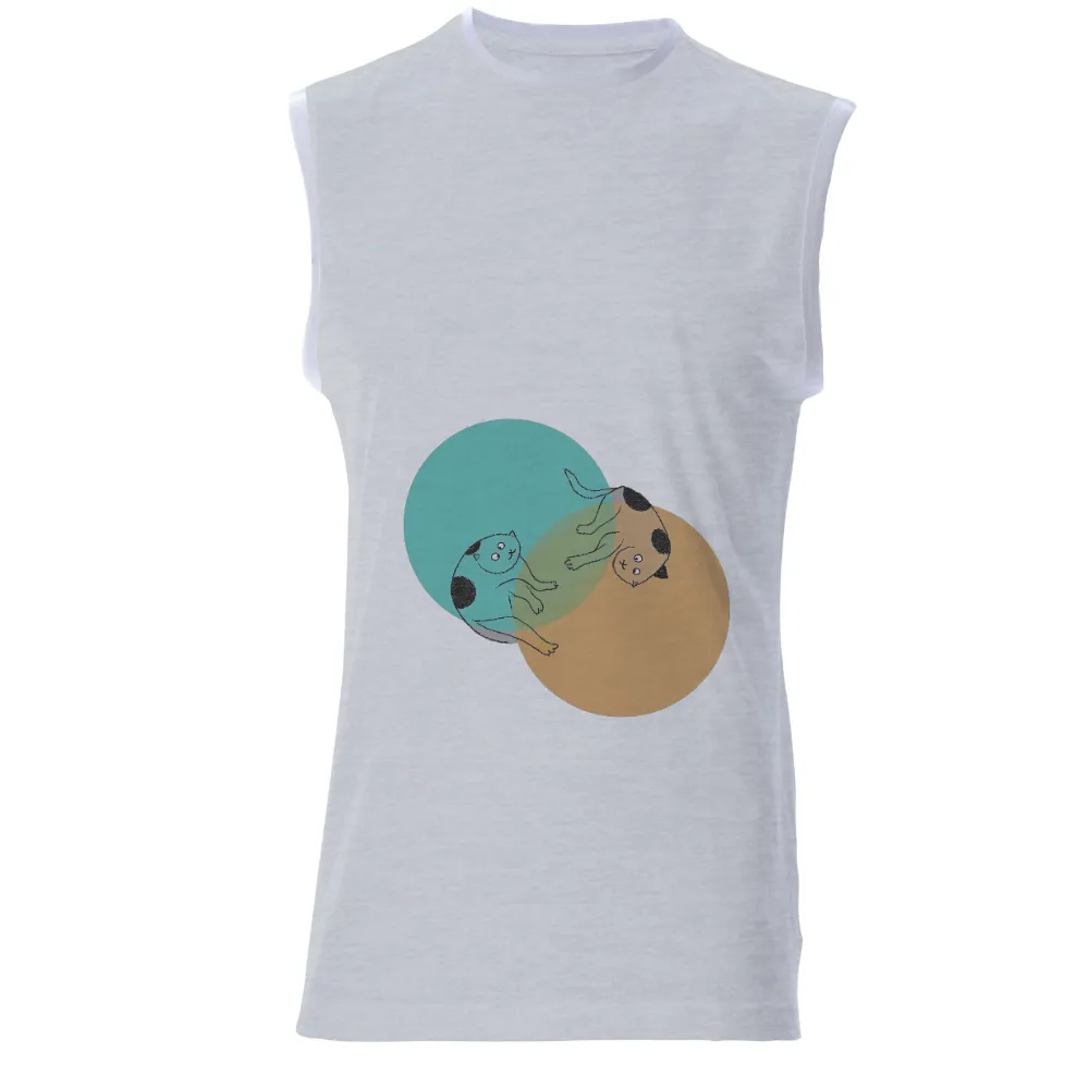 Custom T-Shirt Printing: Cats in Harmony - Artistic Design|nasa space cats shirt