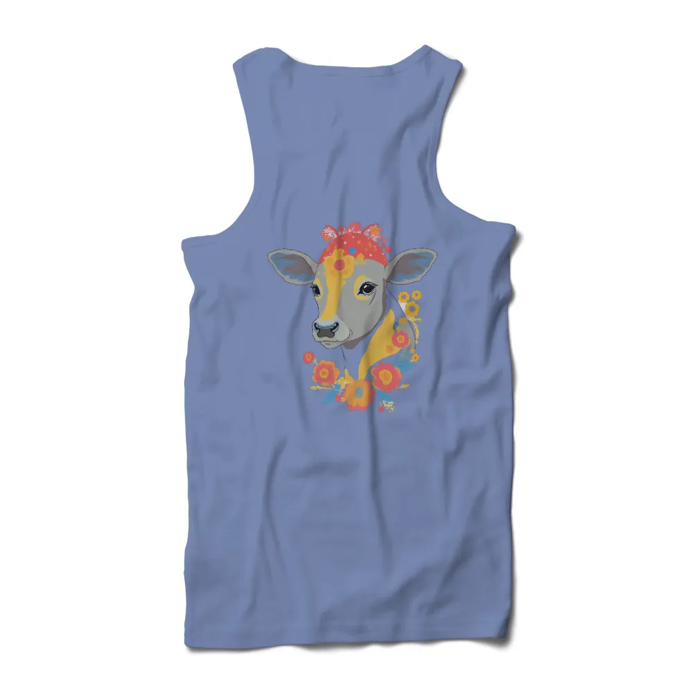 TShirt Design: Blossom the Floral Cow|bespoke t shirt design