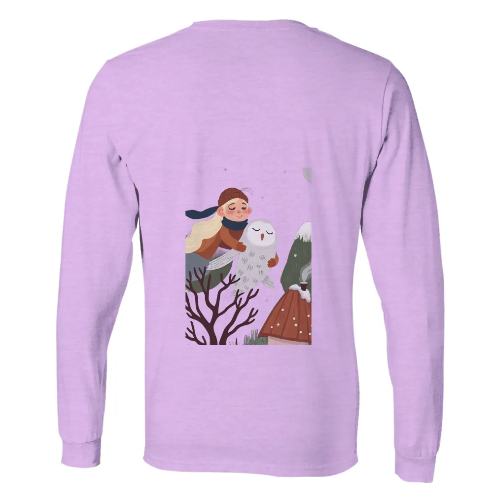 Tee Shirts Printed: Winter Friendship with Snowy Owl|endor forest summer camp shirt