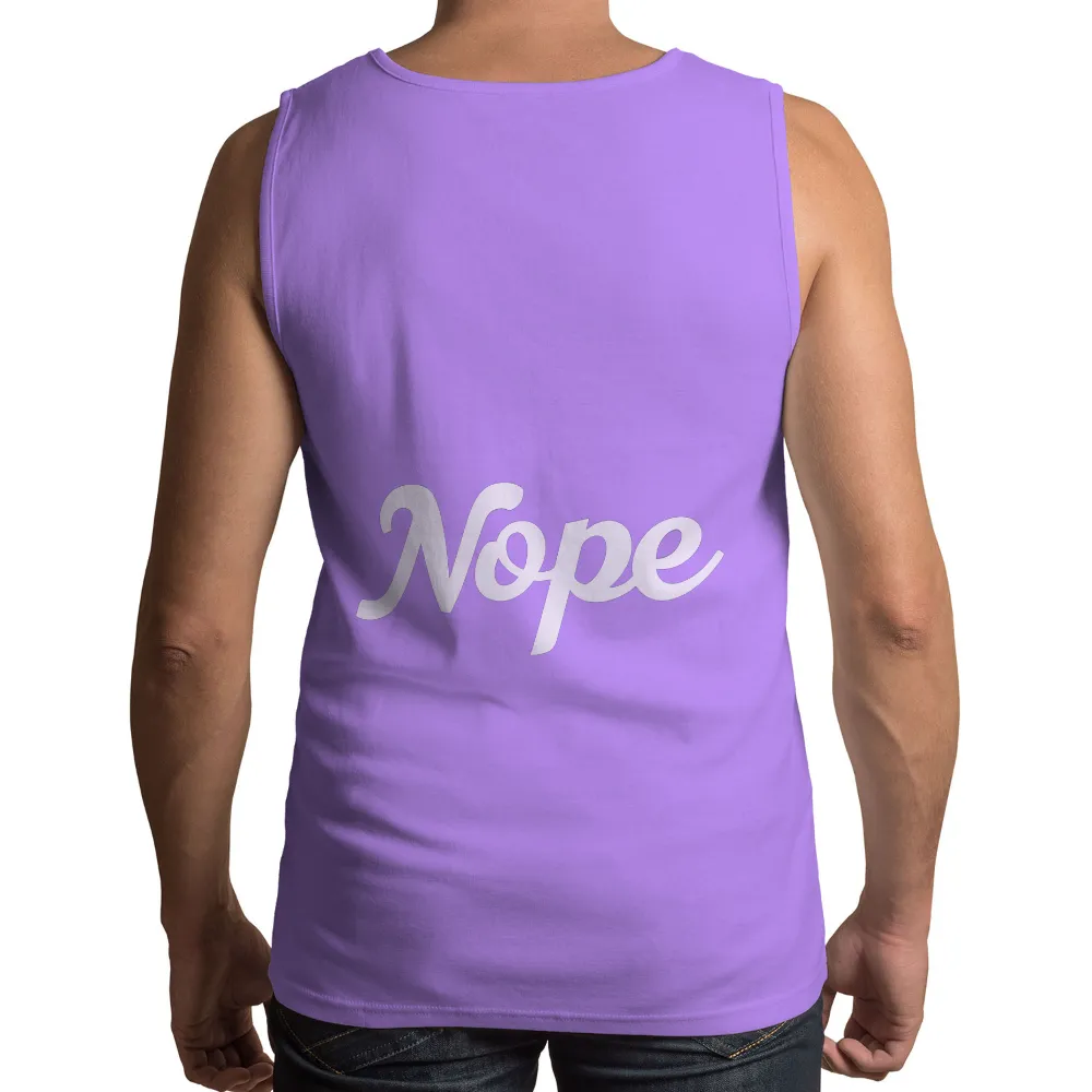 TShirt Printing: 'Nope' - A Statement of Self-Care and Boundaries|black and white t shirt roblox