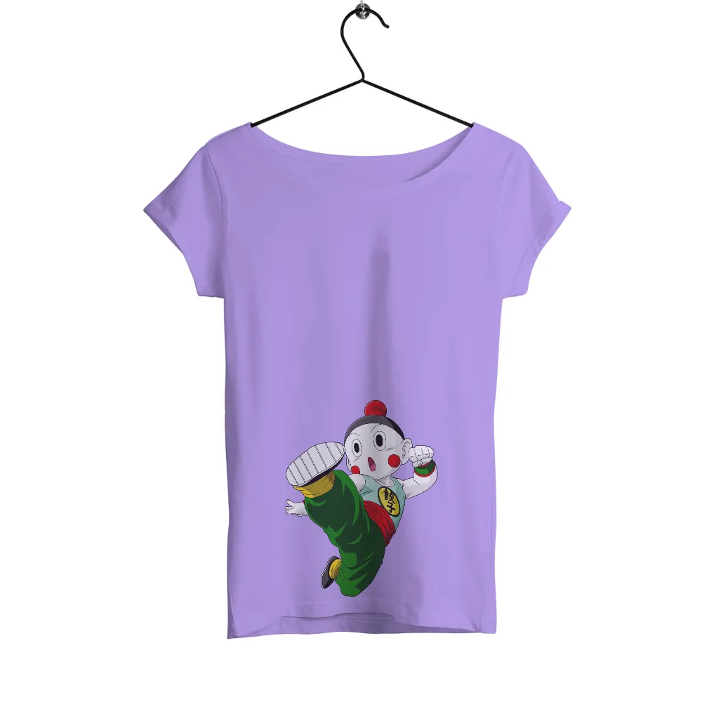 Shirts Graphic Tees: Krillin - The Powerful Warrior|cartoon graphic drop shoulder tee