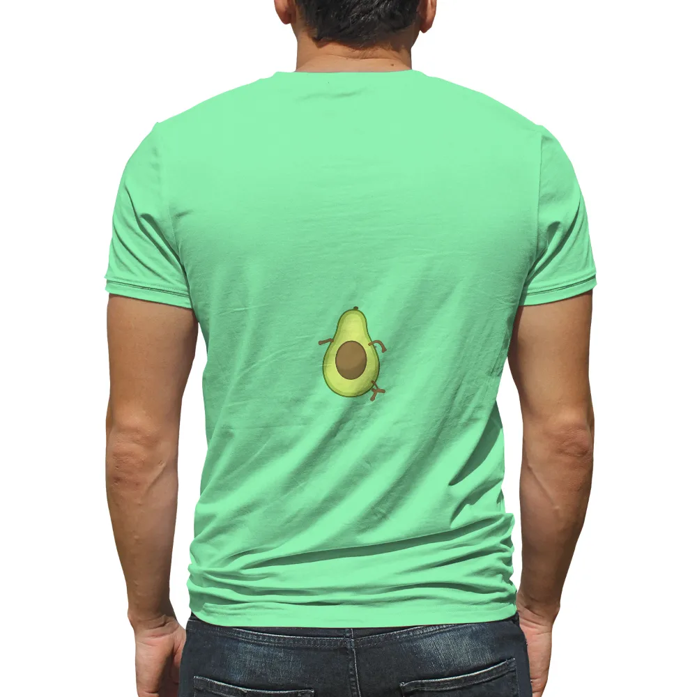 Custom Tee Shirts: Quirky Avocado - Funny & Whimsical Design|personality t shirts