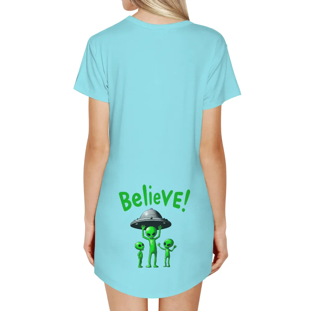 Custom Tee Shirts: Believe in the Unseen - Alien Encounter|outerstuff space jam