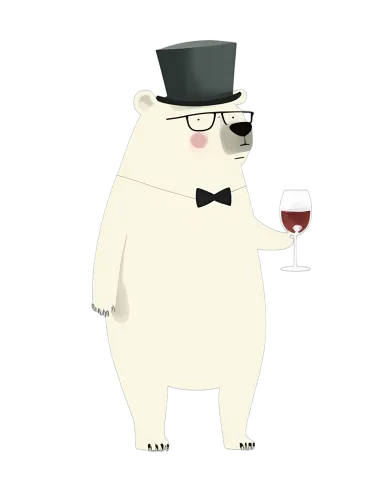 T-Shirts Design: Boris the Sophisticated Polar Bear