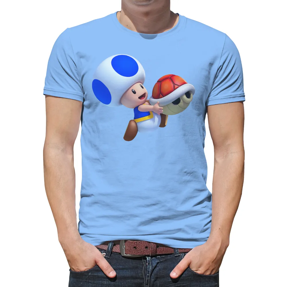 T-Shirt Printing: Toad's Unexpected Friendship - Gaming Adventure|cena super mario shirt