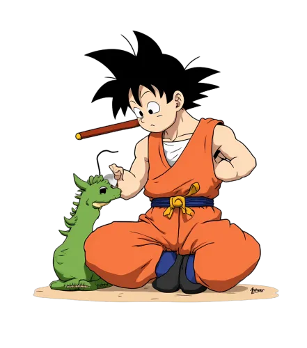 T-Shirts Custom: Goku and Dragon - Anime Adventure