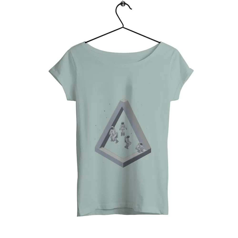 Astronauts Exploring the Impossible Triangle: A Tribute to Space Exploration|adventure time dancing with monsters shirt