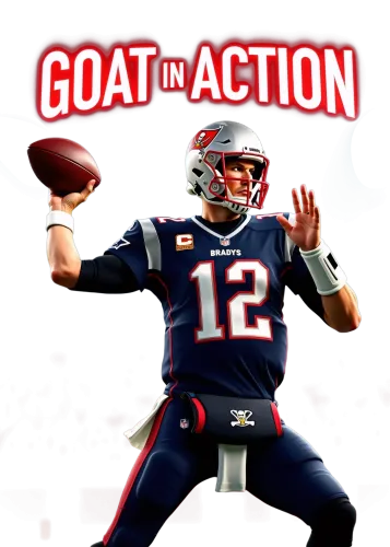 GOAT IN ACTION - tom brady jersey