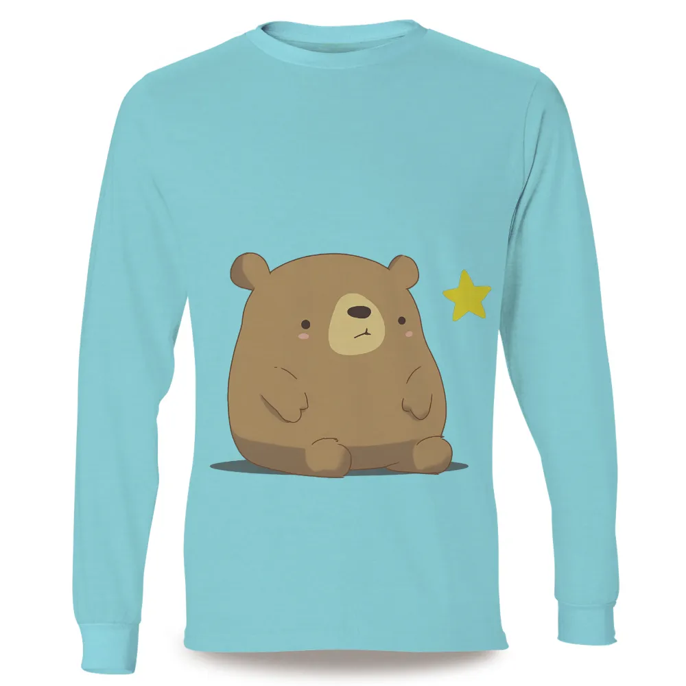 T-Shirts Pattern: Grizzly Dreams Under the Star|cute blue t shirt roblox