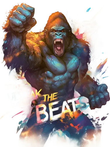 Unleak the Beats - the crazy gorilla merch