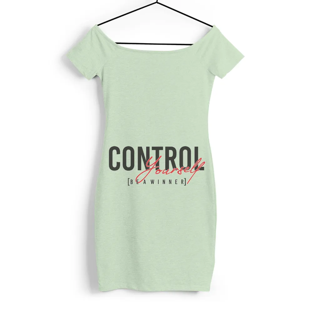 Graphic Tees: Control Yourself Be A Winner - Self-Control & Determination