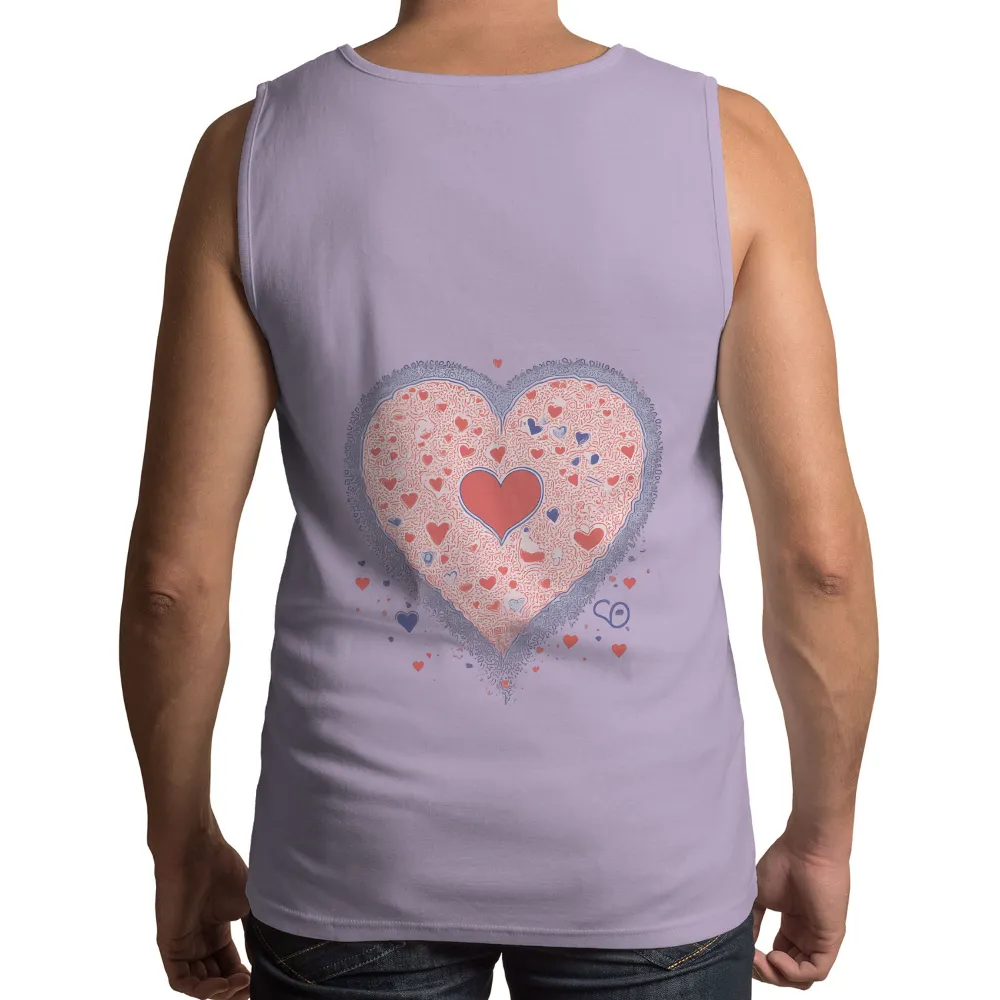 Customized Tee Shirts: Heart of Love - Artistic Designs|peace love camping shirt