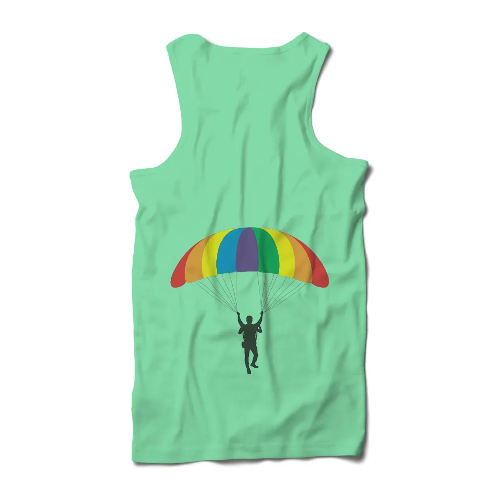 Pride Graphic Apparel: Rainbow Parachute Designs for LGBTQ+ Celebration|pride peace sign shirt