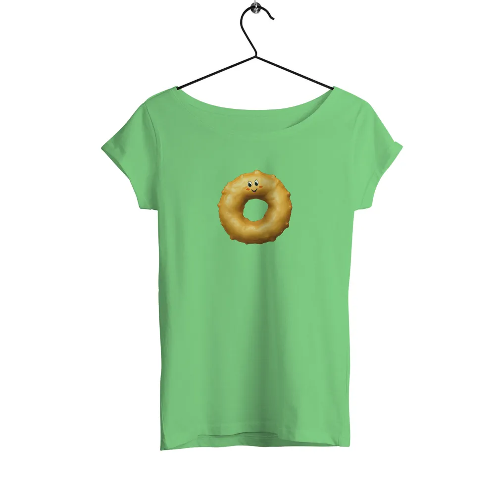 Graphic Tees: Cheerful Glazed Donut - Whimsical and Playful Design|music art love happiness t shirt