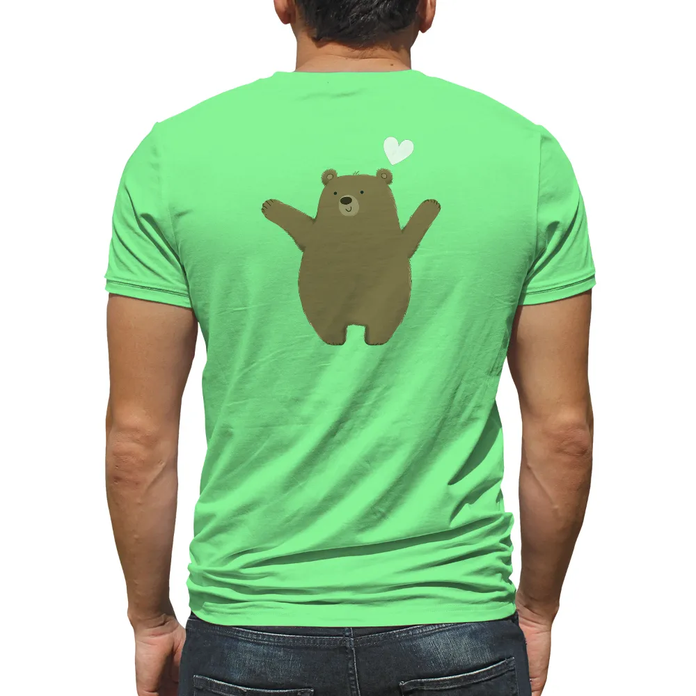 T-Shirts Custom: Spread Love with Bruno the Bear|t shirt roblox i love