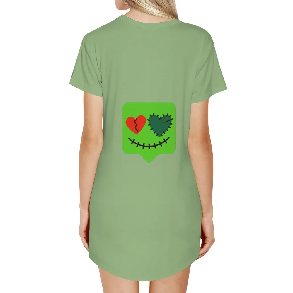 Shirts Graphic Tees | Hearts and Time: A Journey of Healing and Growth| Symbol of love and healing