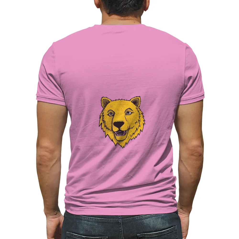 T-Shirt Printing: Majestic Bear - Strength and Wisdom|white t shirt and black shirt