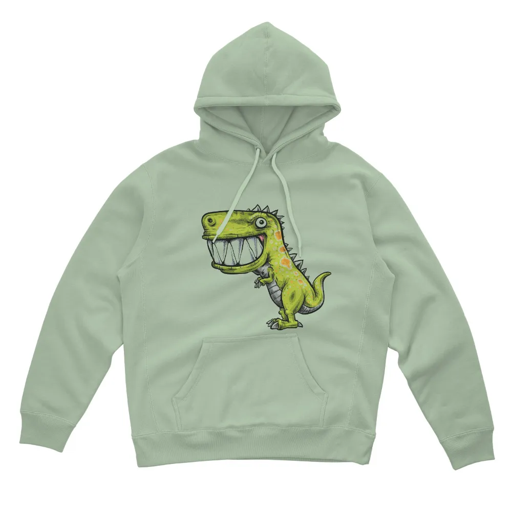 Shirts Graphic Tees: Cheerful Rex - The Adventurous Dinosaur|cartoon graffiti printed shirt