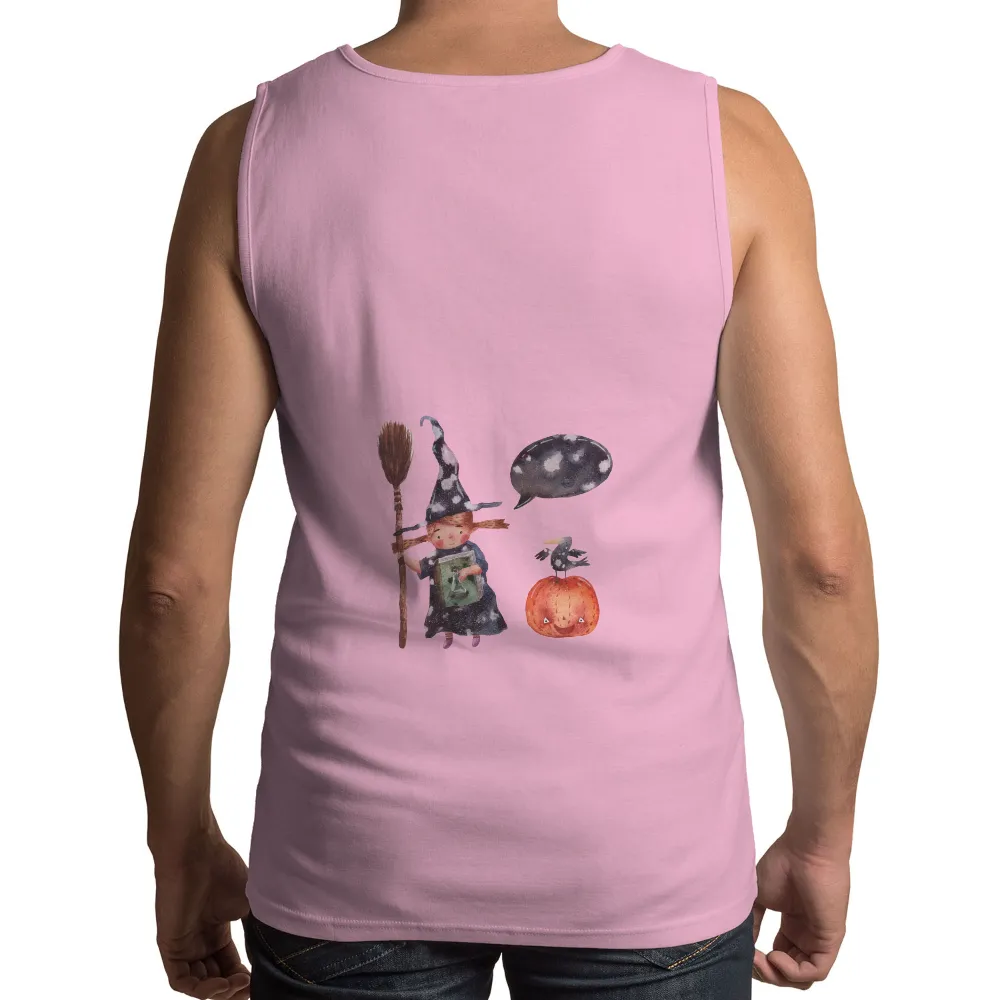 Graphic Tees: Whimsical Witch and Pumpkin - Halloween Magic|bleach halloween shirts dollar tree