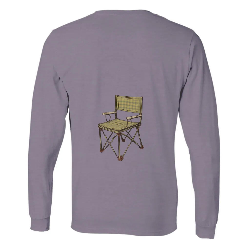 Tee Shirts Printed: Vintage Director's Chair - Rustic Charm and Classic Design|earth day t shirt vintage