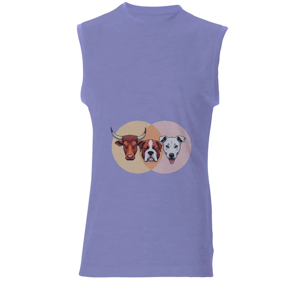 T-Shirts Custom: Cow, Boxer, and Pitbull Friendship Design|billabong summer of love t shirt