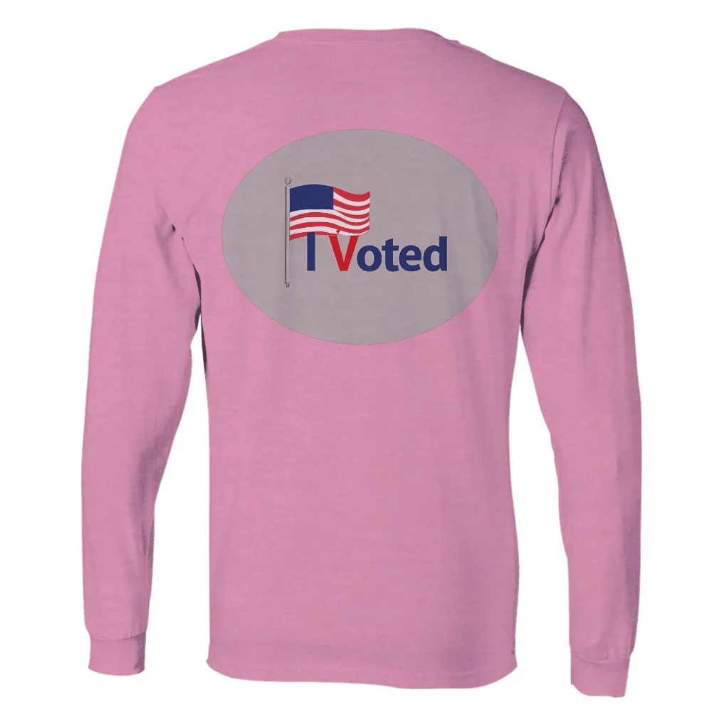 TShirt Design: I Voted - A Symbol of Democracy|fathers day patriotic shirts