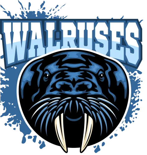 T-Shirt Printing: Walrus Mascot for Sports Team - Unity and Strength