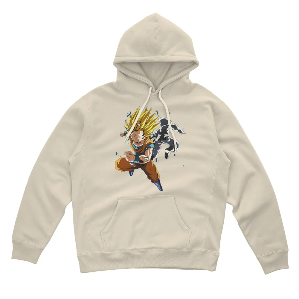 T-Shirts Pattern: Goku Super Saiyan - Anime Power and Determination|goku power mode t shirt