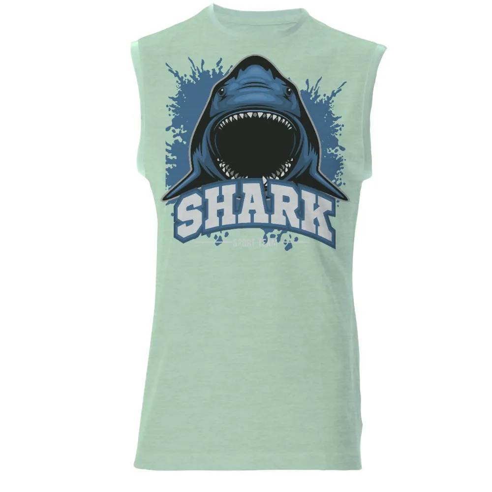 Graphic Tees: Shark Spirit Team - Bold and Fearless Design|shark rainbow shirt