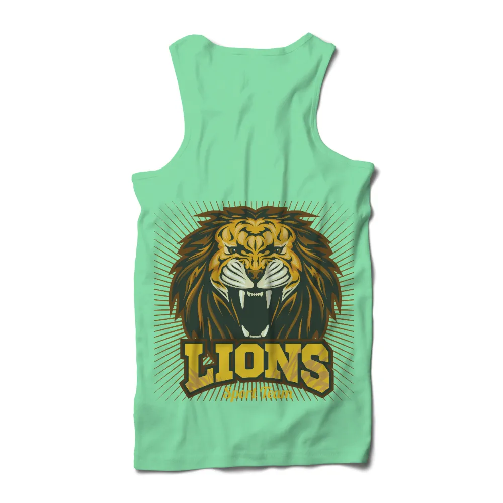 Lions Sport Team T-Shirt Printing: Bold and Courageous Design|alice in wonderland team shirts