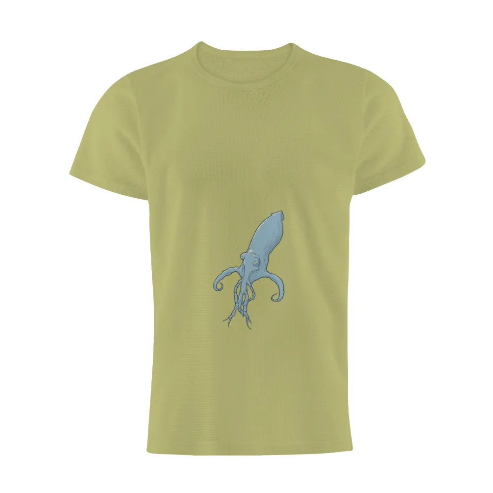 Graphic Tees: Luna's Oceanic Transformation - Artistic Squid Design|budweiser blue jays t shirt