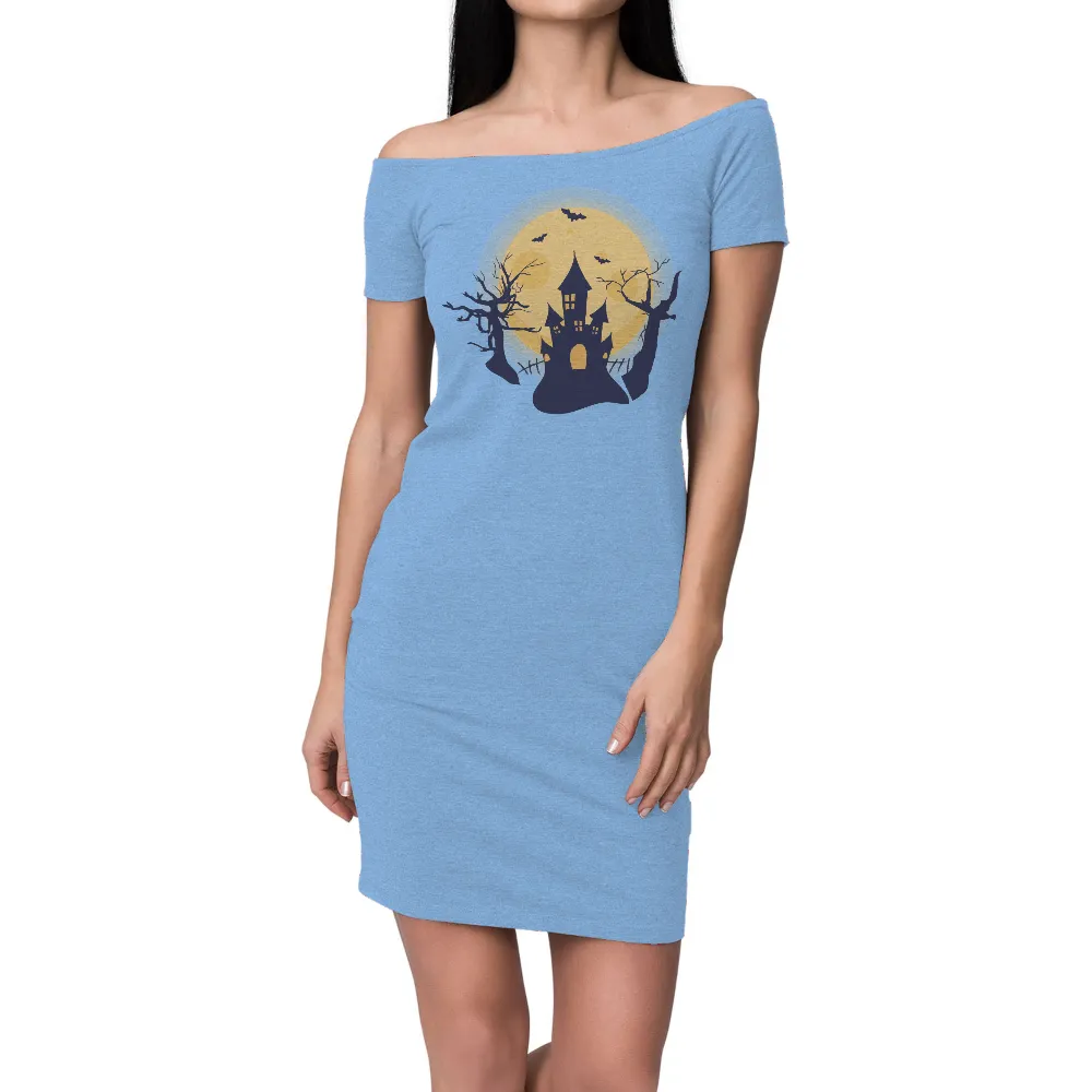 Custom Tee Shirts: Spooky Castle in the Moonlight|universal studios halloween horror nights merchandise 2022