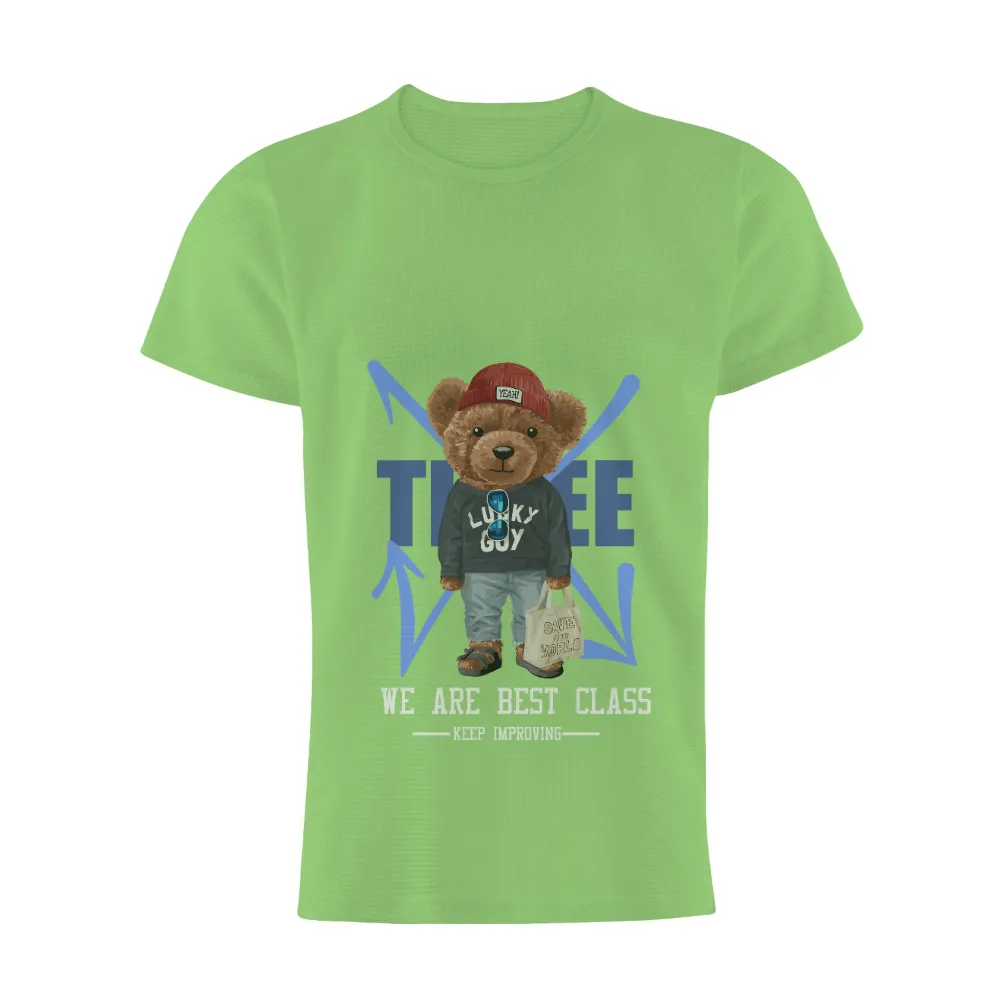 TShirt Design: Max the Teddy Bear - Spread Joy and Save the World|fashion splash shirt splatoon 3