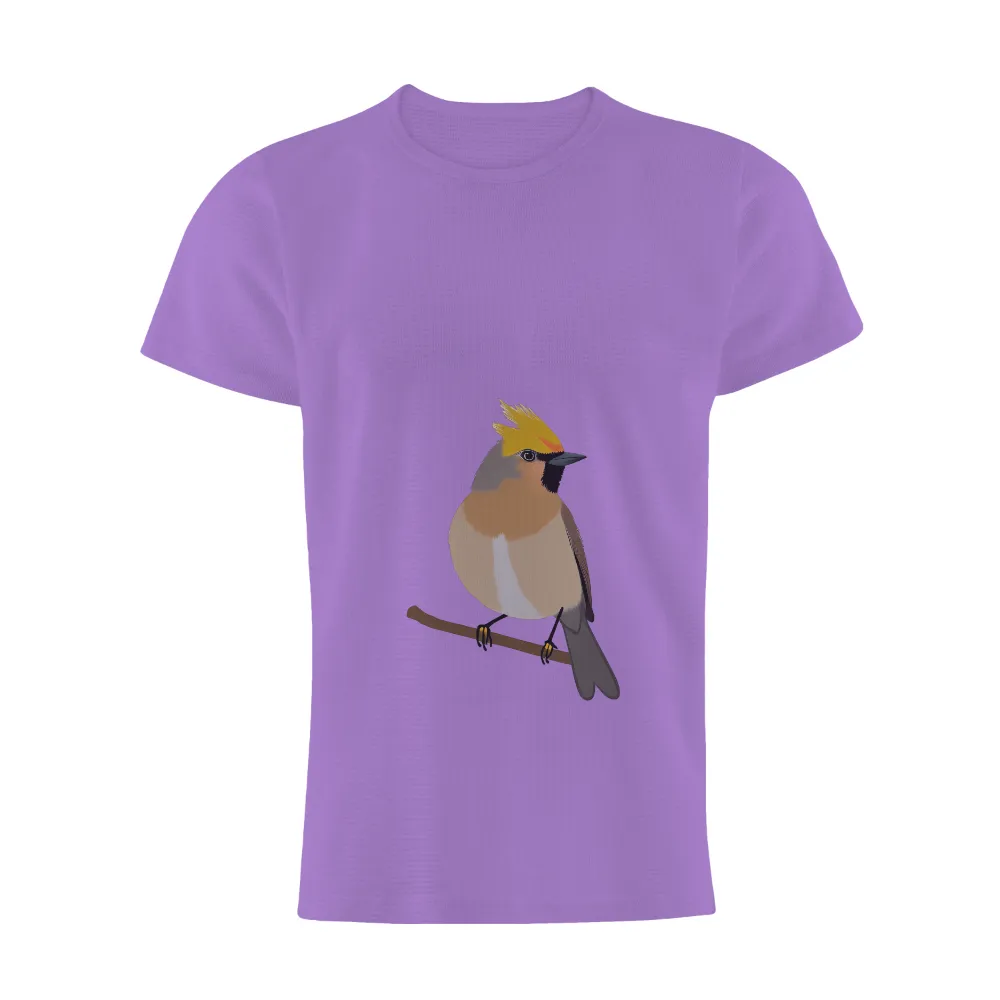 Customized Tee Shirts: Bohemian Waxwing - Nature's Harmony|larry bird shooting shirt