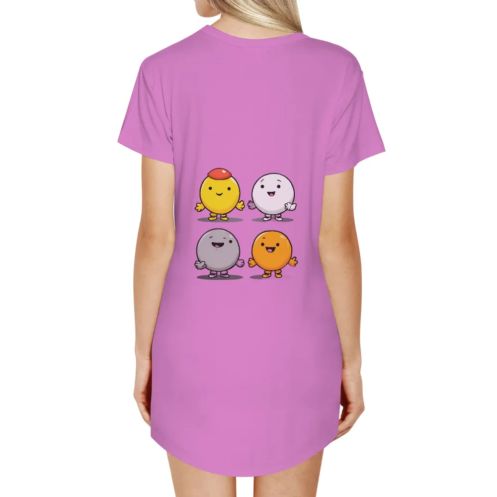 Custom T-Shirt Printing: Spread Joy with Colorful Characters|happy easter hawaiian