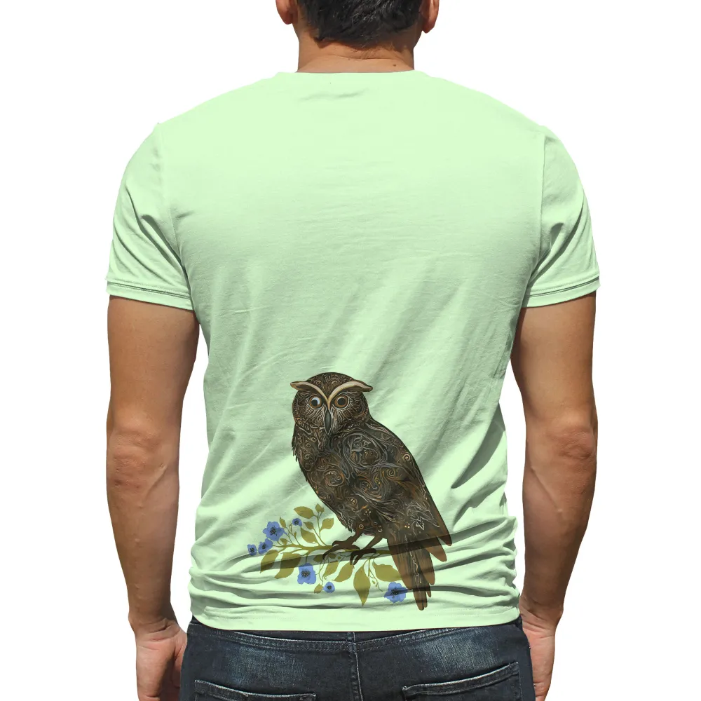 Tee Shirt Printing: Owl Guardian of Wisdom - Artistic Design|the art of banksy media city