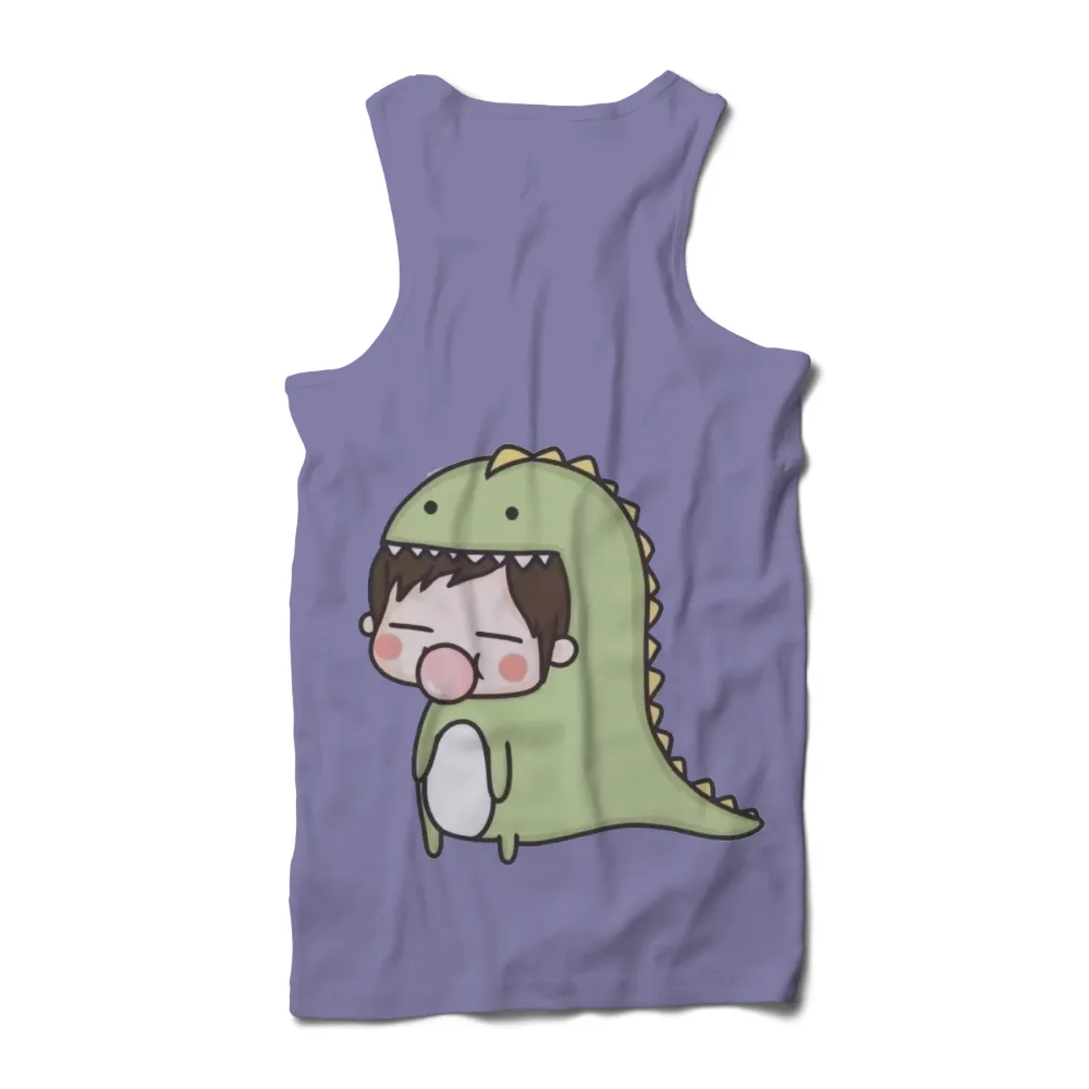 TShirt Printing: Playful Dinosaur Costume - Joyful Childhood Fun|adam ant cartoon t shirt