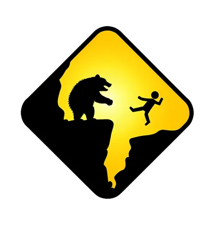 Graphic Tees: Wilderness Survival - Hiking Bear Cliff