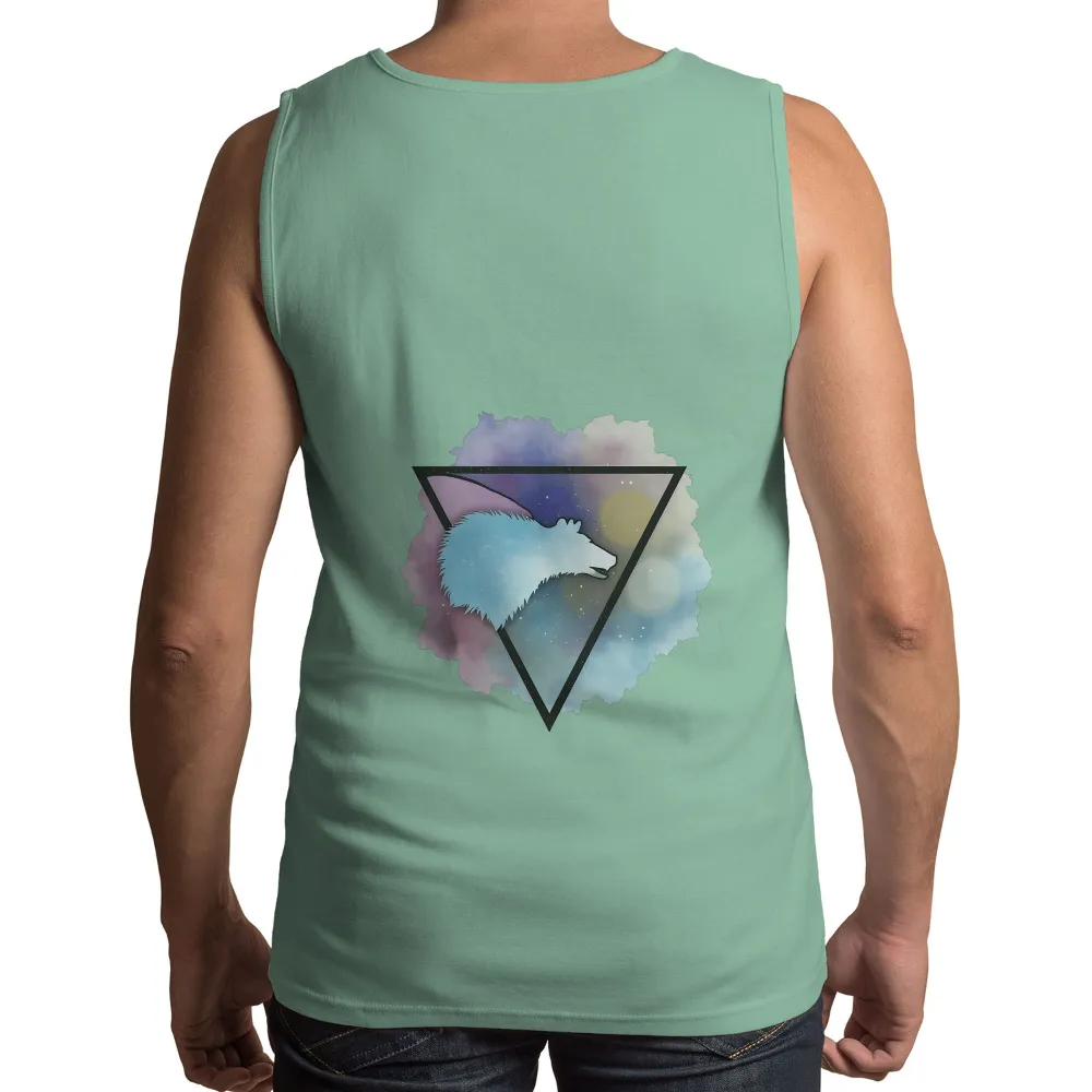 Custom Tee Shirts: Celestial Wolf - Dreamlike Universe|zayde wisdom