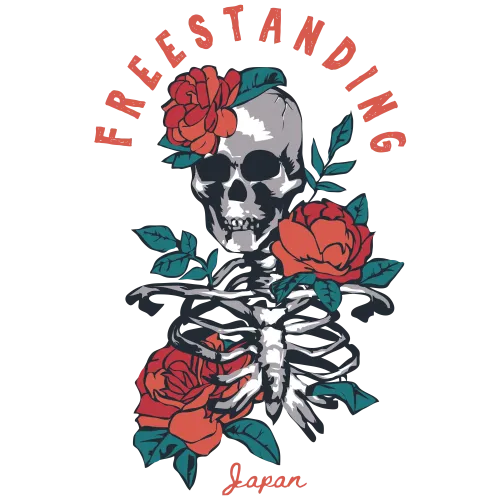 Custom Tee Shirts: Skulls and Roses - Artistic Harmony