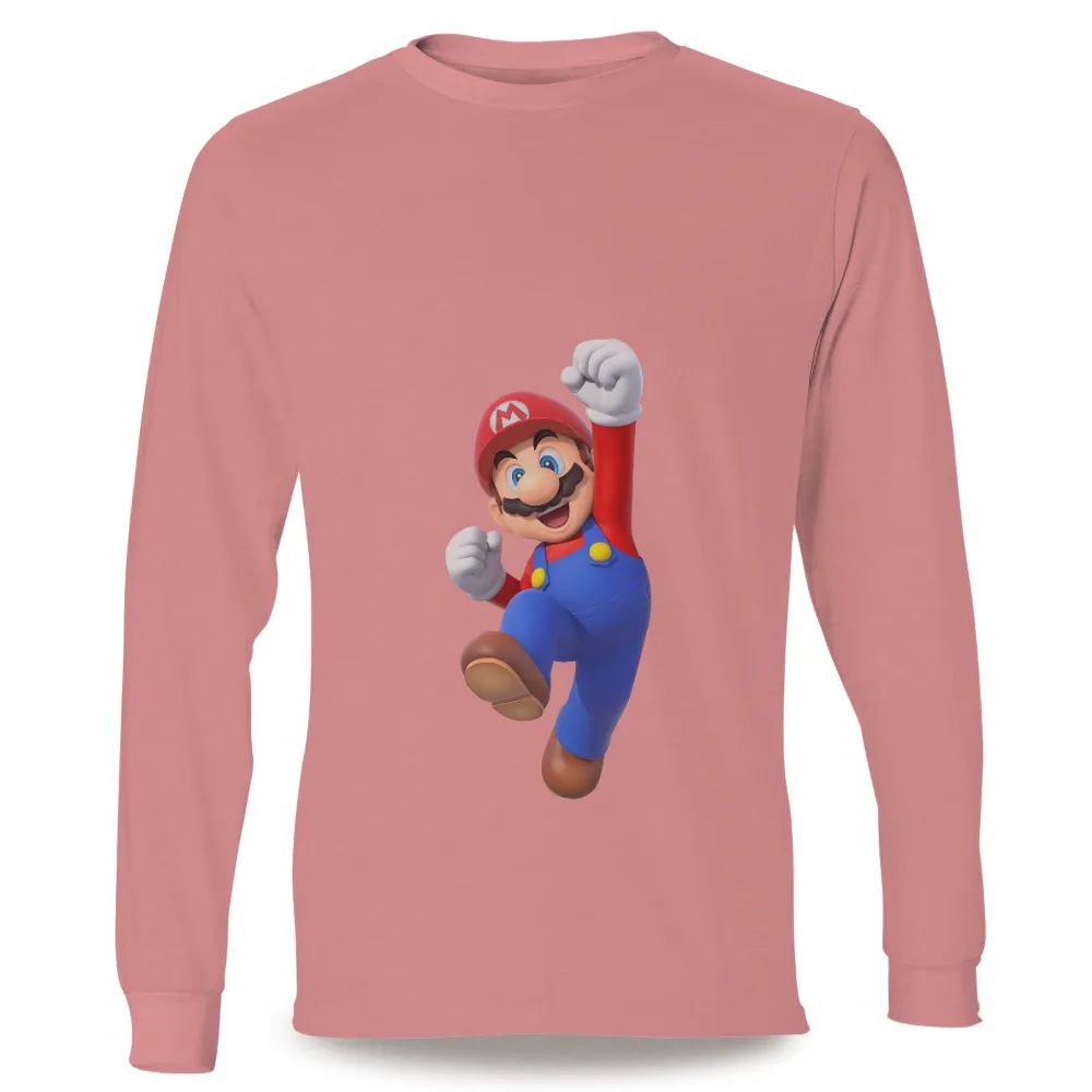 Tee Shirts Printed: Mario's Triumph in Gaming Adventure|super mario sunshine hawaiian shirt for sale